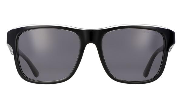 Emporio Armani EA4208 - Shiny Black/Top Crystal, Acetate, Rectangle frame