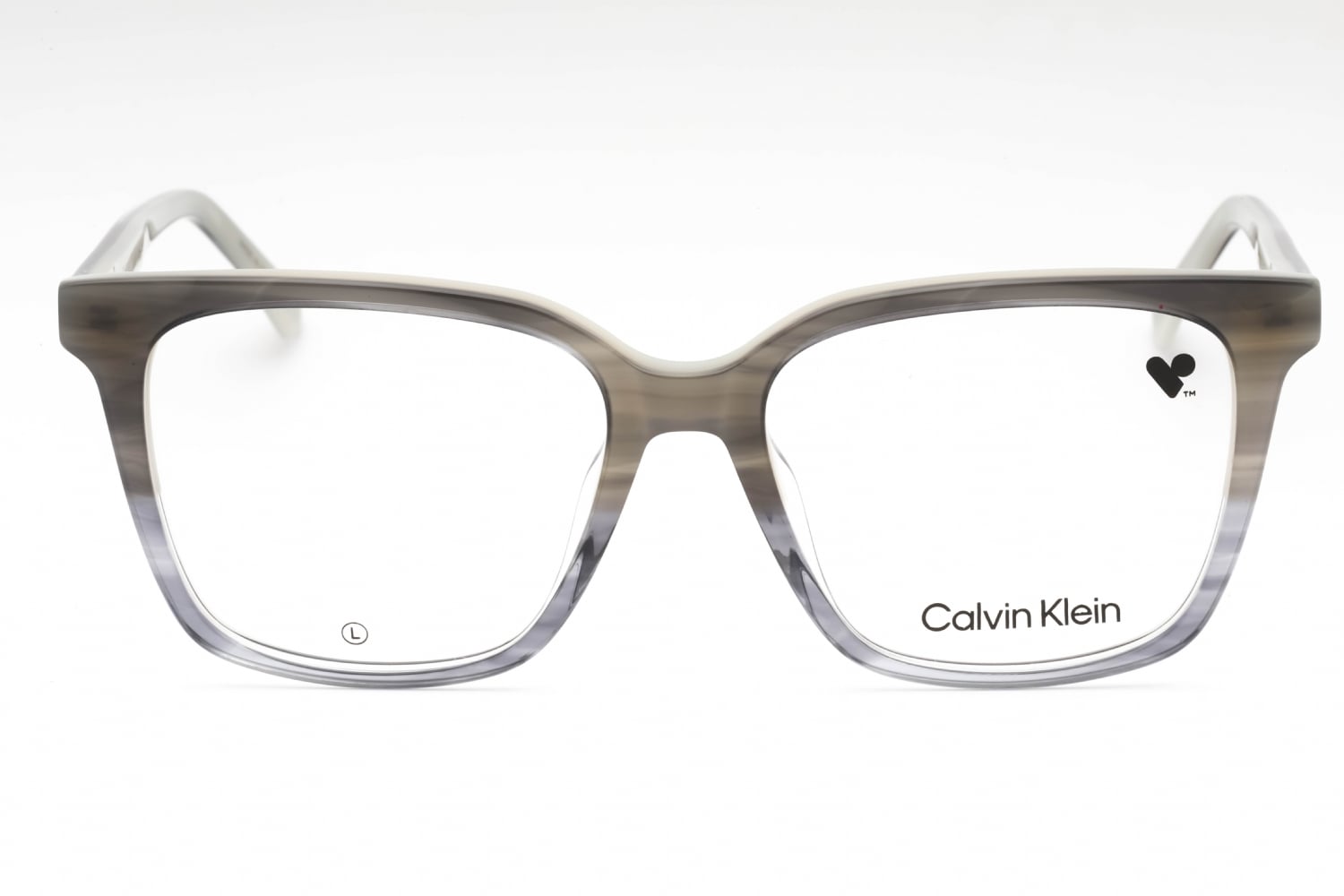 Calvin Klein CK22540 - Striped Grey, Acetate, Rectangle frame