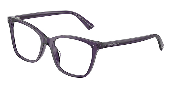 Jimmy Choo JC3048U - Transparent Prune, Plastic, Cat Eye frame