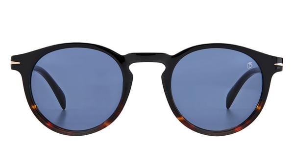 David Beckham DB 1036/S - Black Horn, Acetate, Rectangle frame