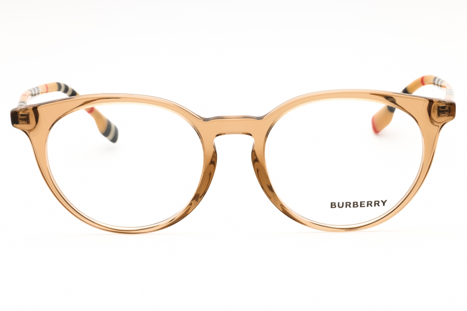 Burberry 0BE2318 - Transparent Brown, Plastic, Round frame