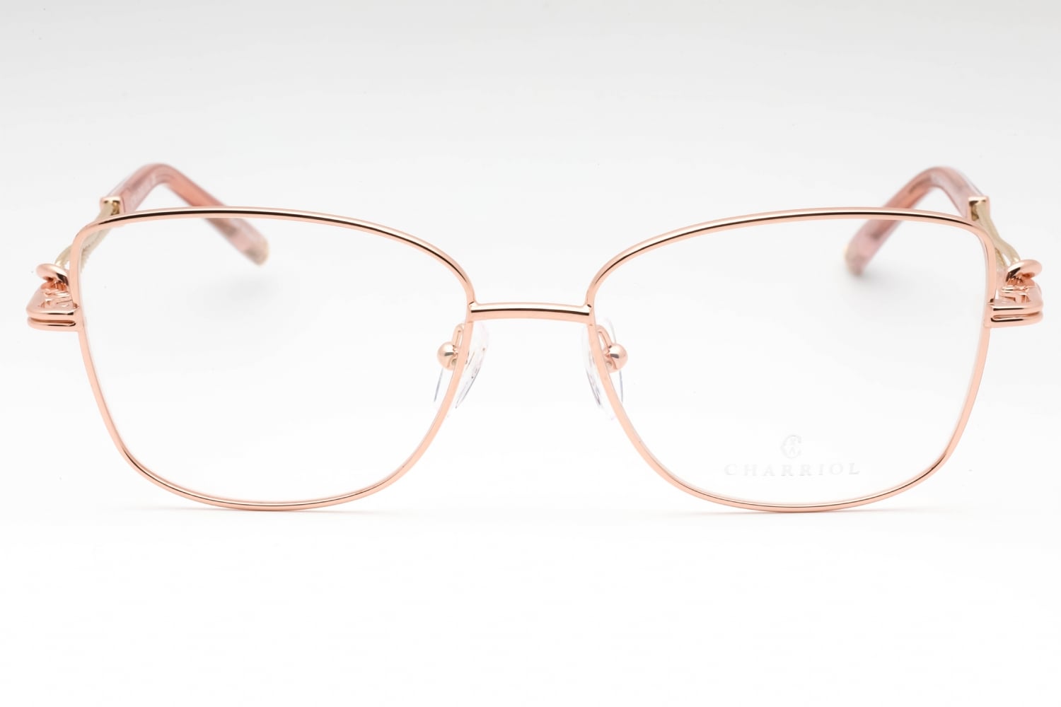 Charriol PC71059 - Shiny Pink Gold/gold Burgundy, Metal, Cat Eye frame