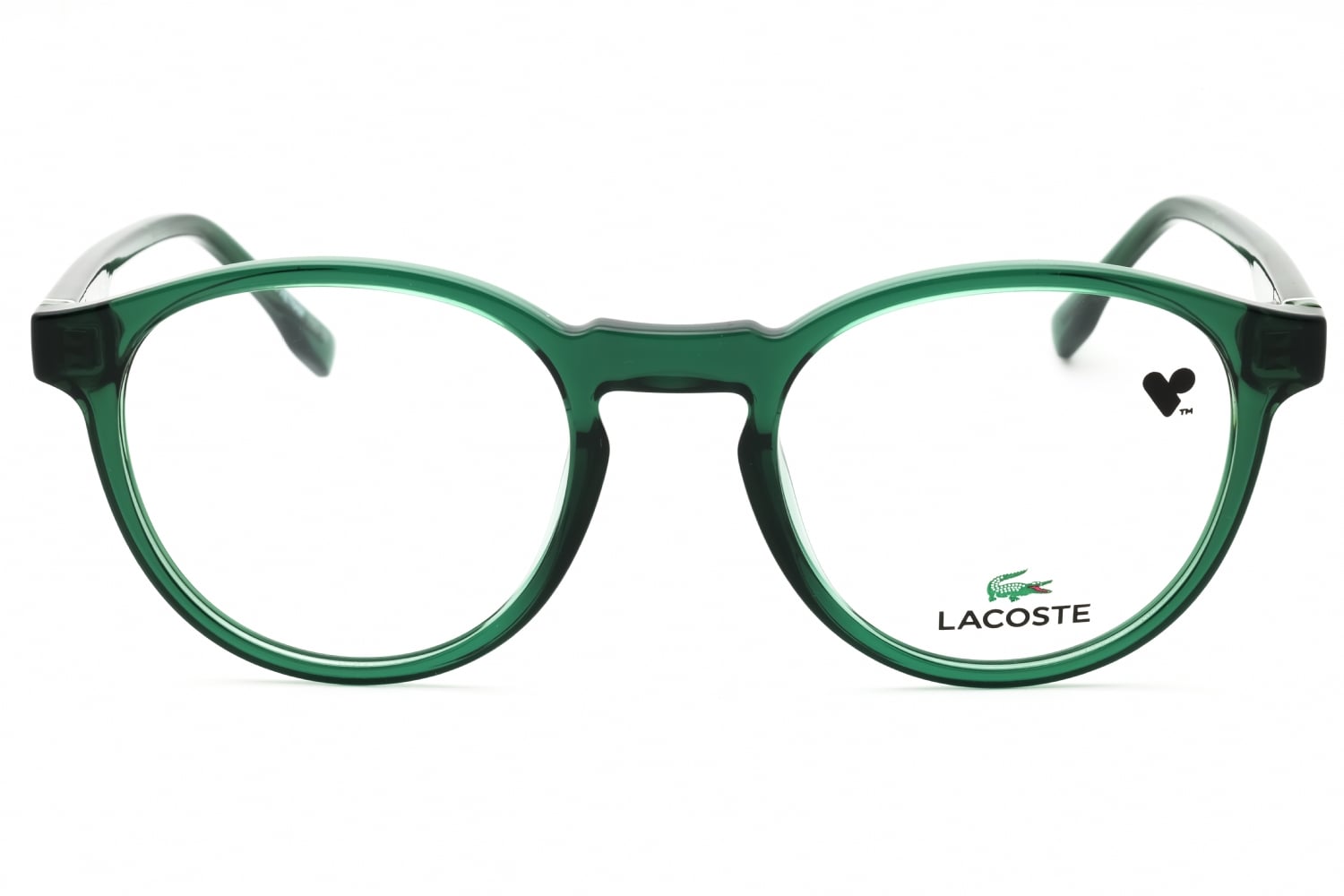 Lacoste L2950N - Transparent Green, Acetate, Round frame