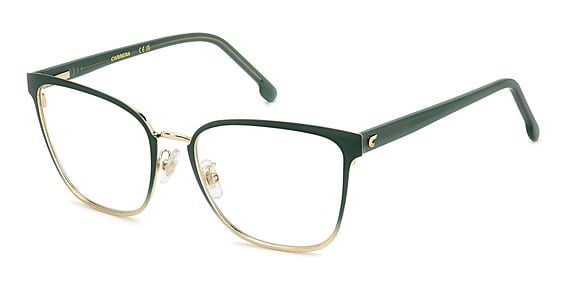 Carrera 3051 - Green, Stainless Steel, Rectangle frame