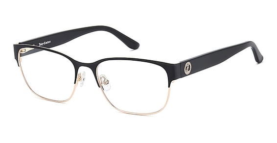 Juicy Couture JU 271/G - Matte Black, Stainless Steel, Rectangle frame