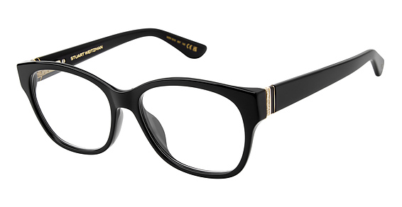 Stuart Weitzman WZN 1010 - Black, Acetate, Rectangle frame