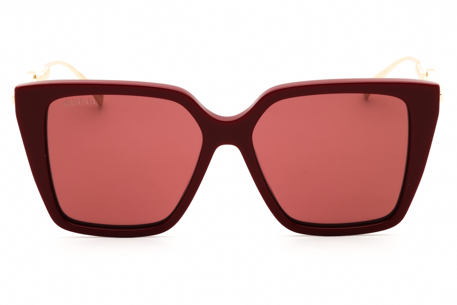 NWT Guess GU00145-66F Red Rectangle 54mm Sunglasses Guess GO00071 66F Red Gold Gradient Acetate Designer Luxury  main image 3