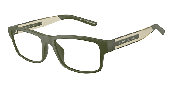 Armani Exchange AX3140U - Matte Green, Acetate, Rectangle frame