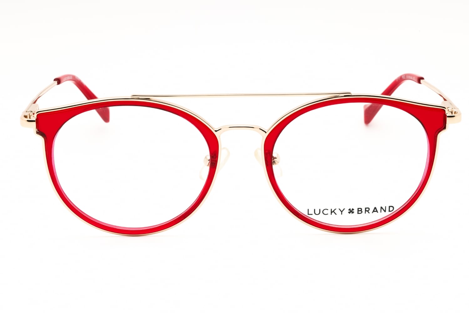 Lucky Brand D117 - RED, Metal, Round frame
