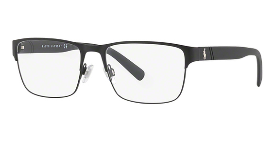 Polo PH1175 - Matte Black, Metal, Rectangle frame