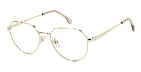 Carrera 3076 - Gd Beige G, Stainless Steel, Geometric frame