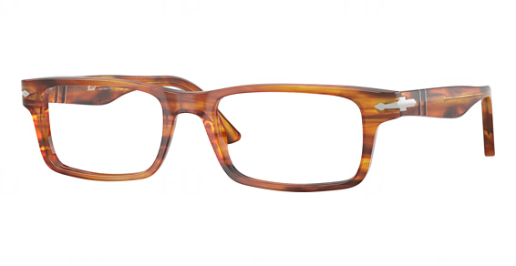 Persol PO3050V - Striped Brown, Acetate, Rectangle frame