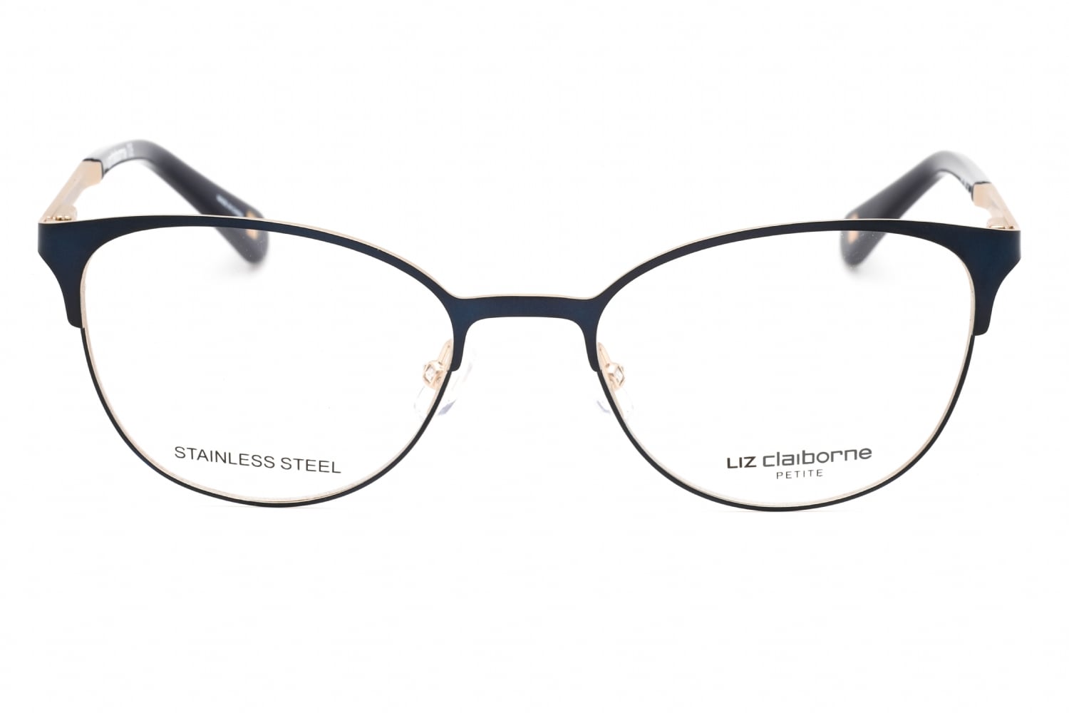 Liz Claiborne L 445 - Semi Matte Navy, Metal, Round frame