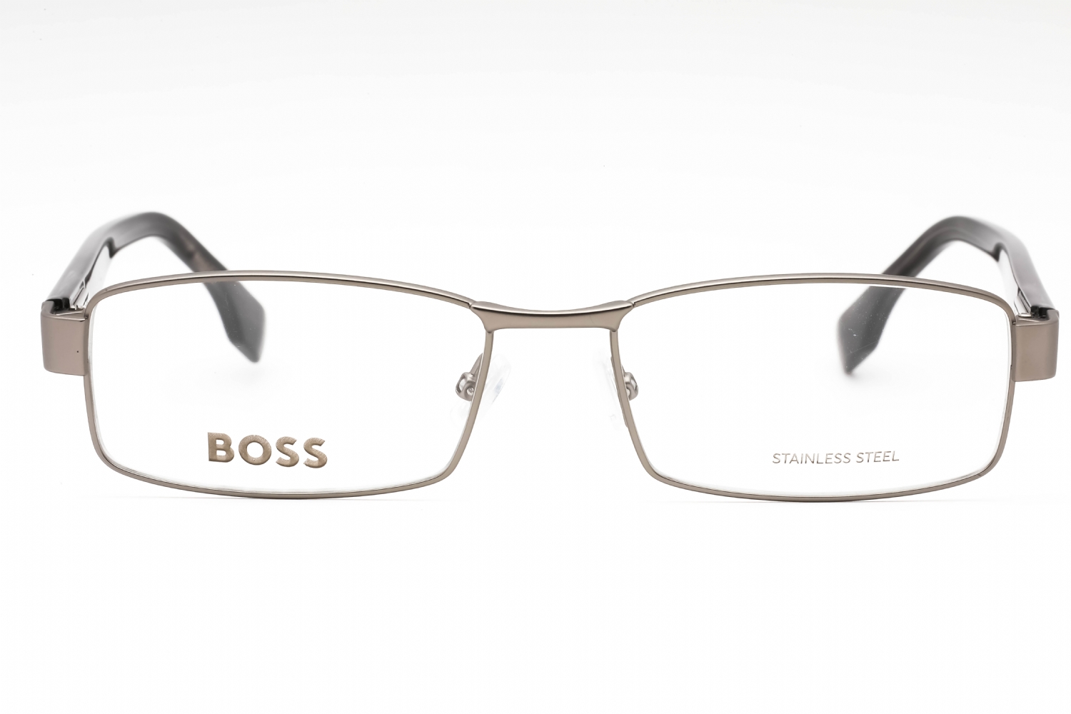 Hugo Boss Boss 1519 - Matte Ruthenium Grey, Stainless Steel, Rectangle frame