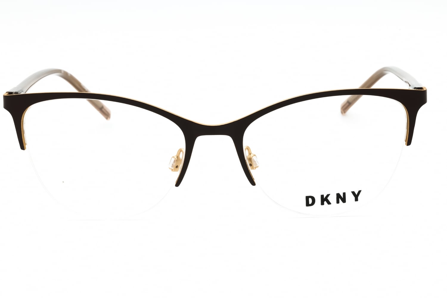 DKNY DK3006 - Brown, Metal, Oval frame