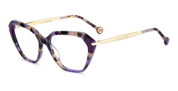 Carolina Herrera HER 0349 - Violet Havana, Acetate, Cat Eye frame