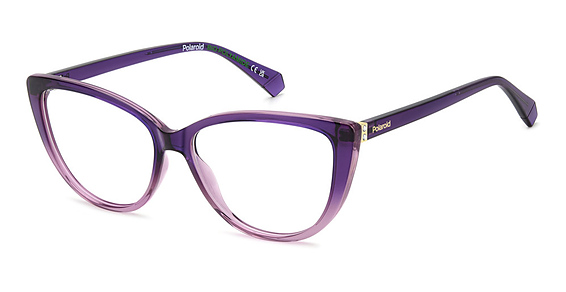 Polaroid PLD D543 - Violet, Plastic, Cat Eye frame