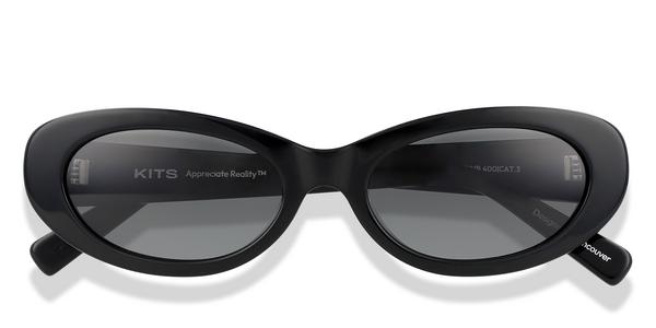 KITS Lynx Sun - Black, Acetate, Cat Eye frame