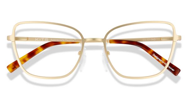 KITS Constance - Matte Gold, Metal, Cat Eye frame