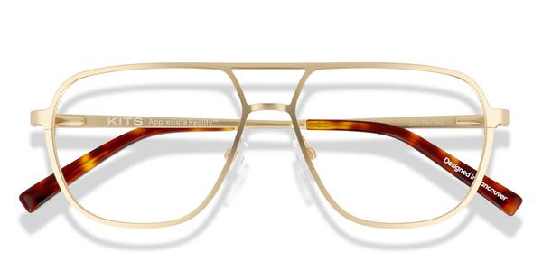 KITS Remington - Matte Gold, Metal, Aviator frame