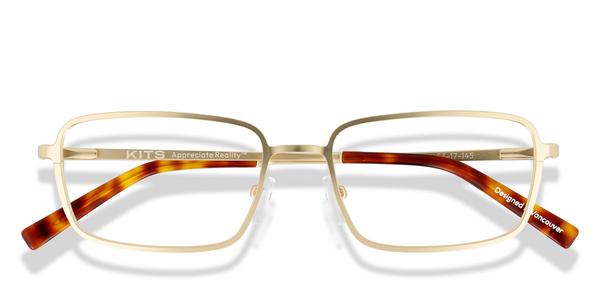 KITS Adrien - Matte Gold, Metal, Rectangle frame