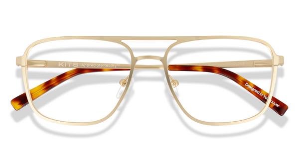 KITS Spencer - Matte Gold, Metal, Aviator frame