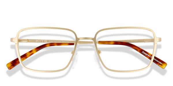 KITS Rutherford - Matte Gold, Metal, Rectangle frame