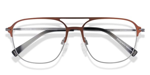 KITS Leonard - Brown / Grey, Metal, Aviator frame