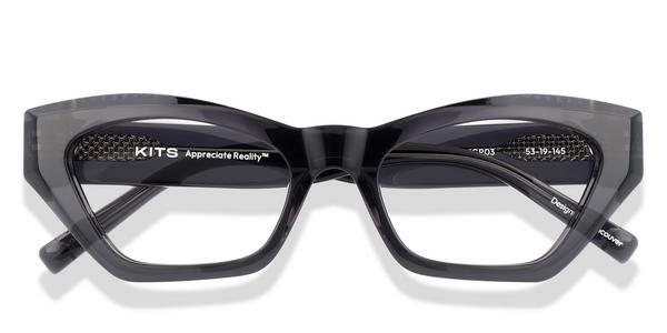 KITS Sonya - Dark Grey, Acetate, Cat Eye frame