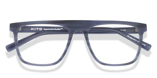 KITS Ellington - Matte Navy, Acetate, Flat-Top frame