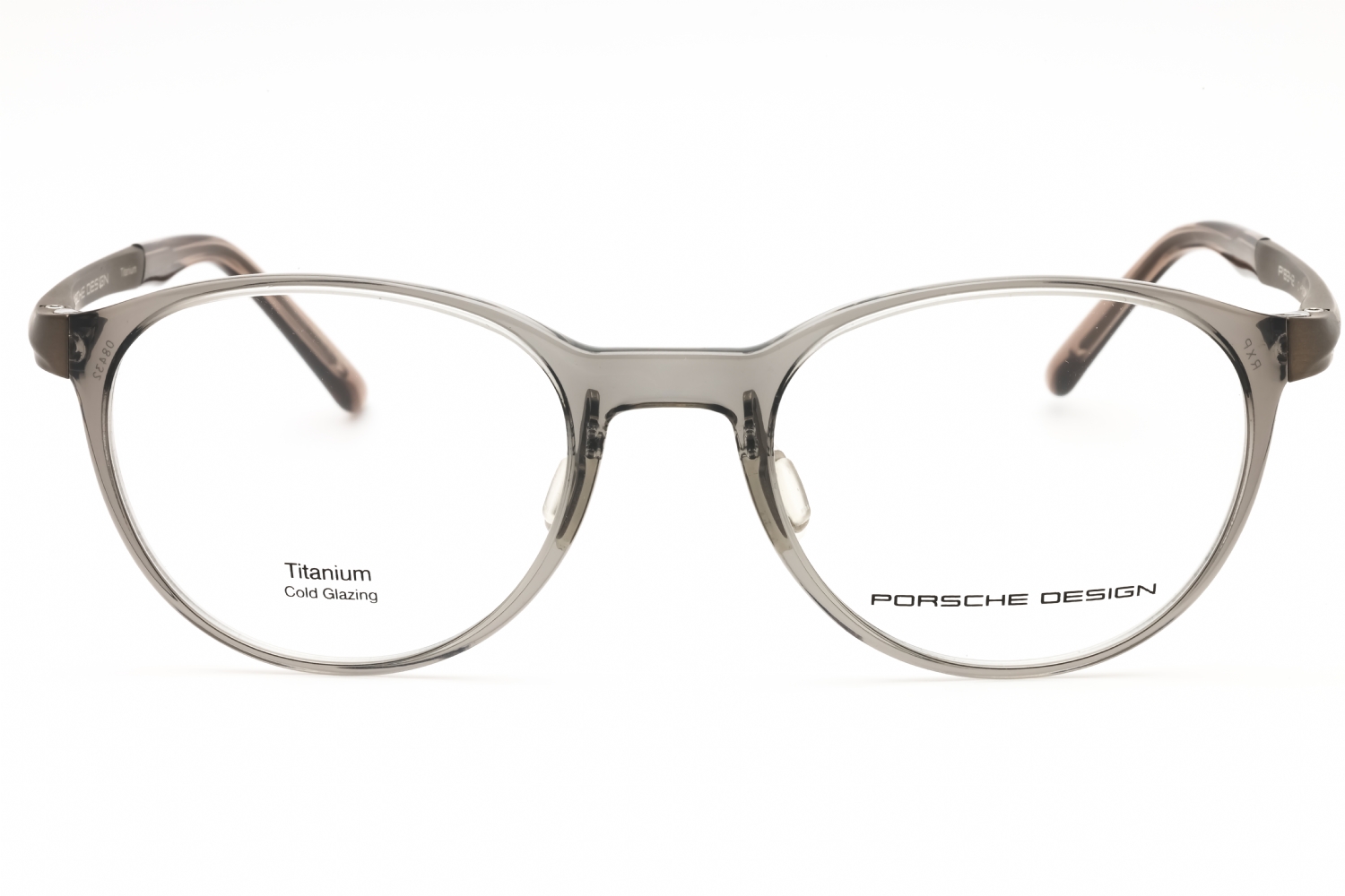 Porsche P8342 - Light Grey, Acetate, Round frame