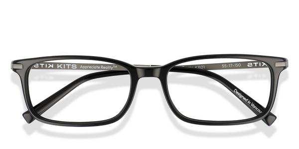 KITS Cory - Black, Acetate, Rectangle frame