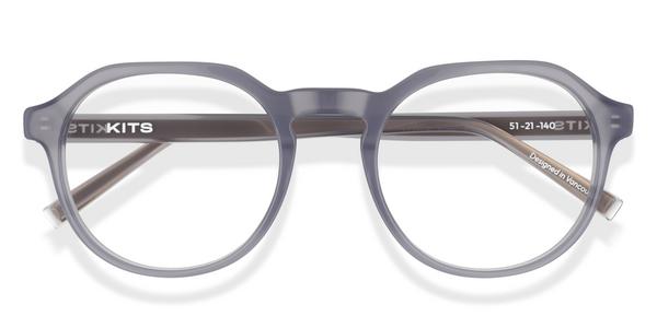 KITS Trace - Dark Grey, Acetate, Round frame