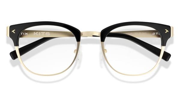 KITS Kaelen - Black / Gold, Acetate, Round frame
