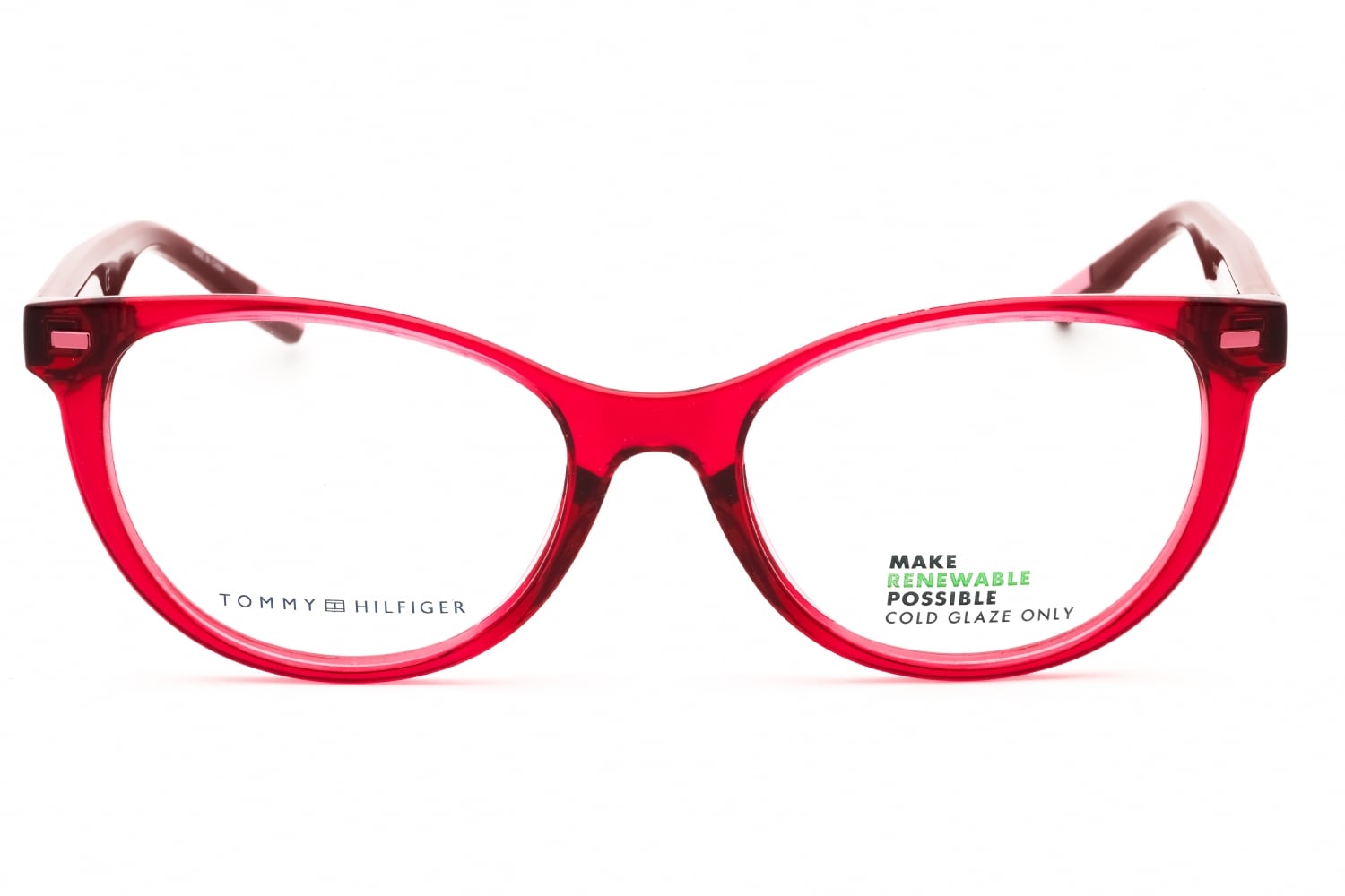 Tommy Hilfiger TH 1928 - RED Glitter, Plastic, Oval frame