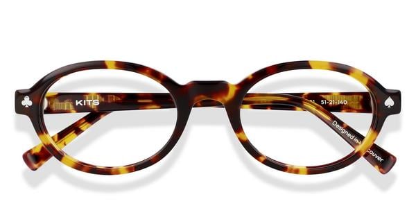 KITS Soren Poker - Havana, Acetate, Oval frame
