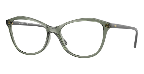 Vogue VO5602 - Transparent Mallard Gree, Acetate, Cat Eye frame