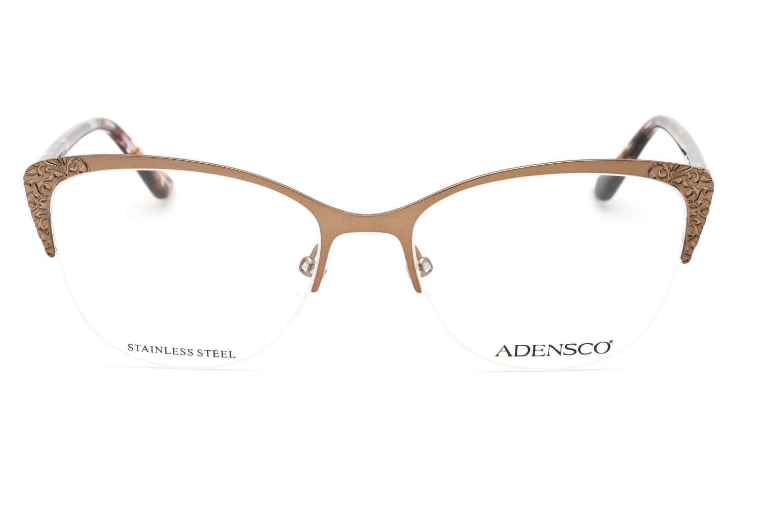 Adensco AD 241 - Matte Brown, Metal, Cat Eye frame
