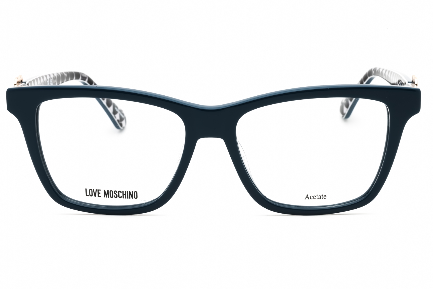 Moschino MOL610 - Blue, Plastic, Rectangle frame