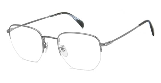 David Beckham DB 1153/G - Matte Dark Ruthenium, Stainless Steel, Geometric frame