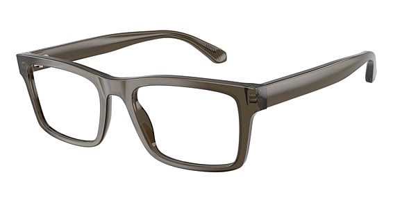 Emporio Armani EA3254 - Shiny Transparent Grey, Plastic, Rectangle frame