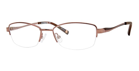 Liz Claiborne L 460 - Brown, Stainless Steel, Rectangle frame