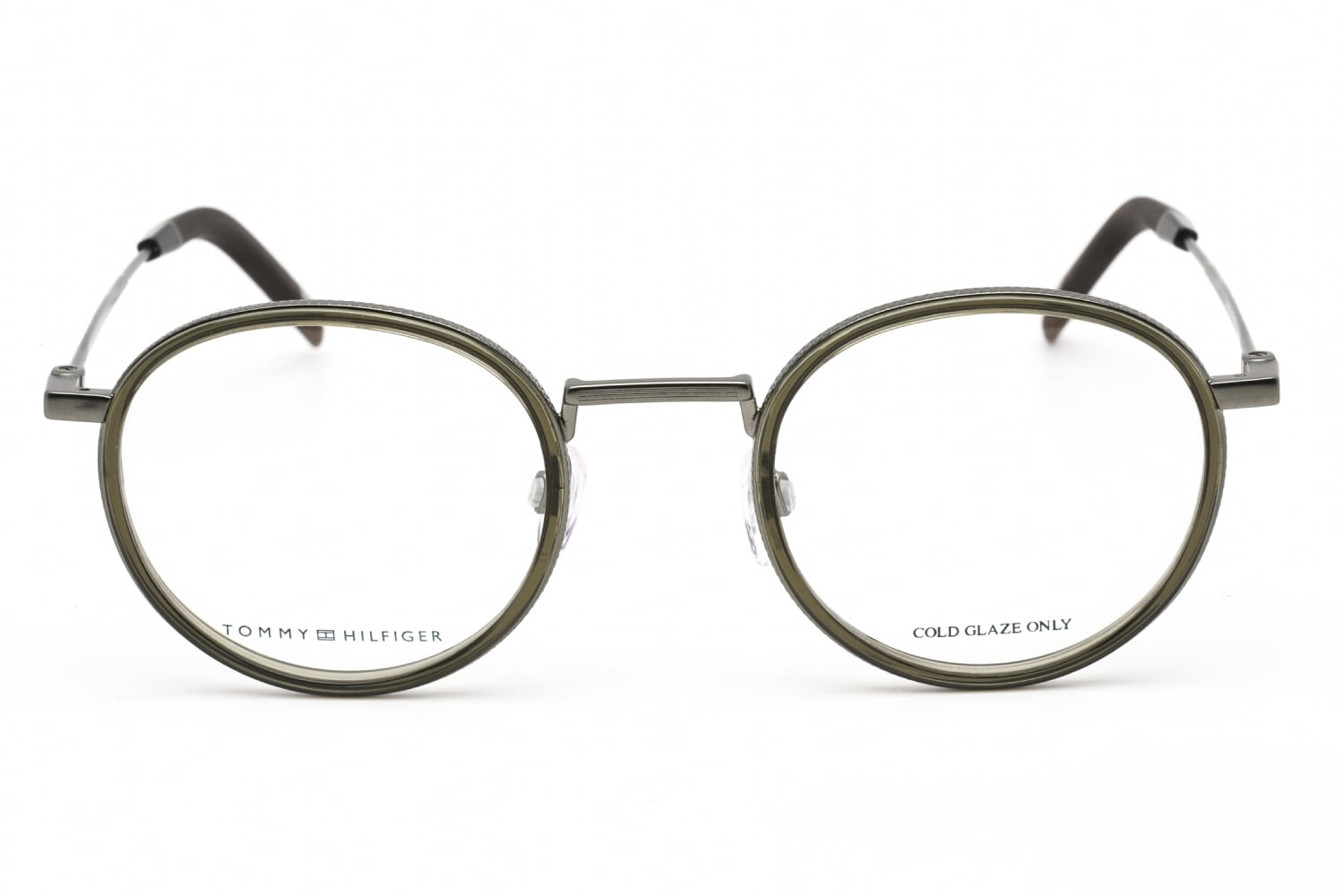 Tommy Hilfiger TH 1815 - Olive, Mixed Materials, Mixed Shapes frame