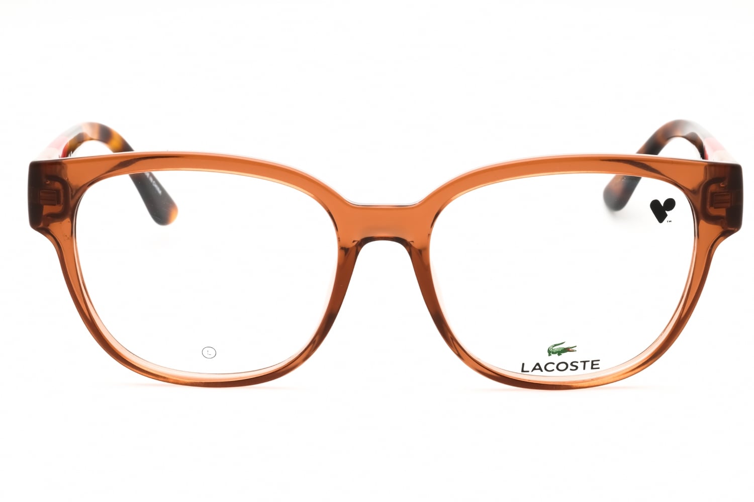 Lacoste L2953 - Transparent Caramel, Acetate, Round frame