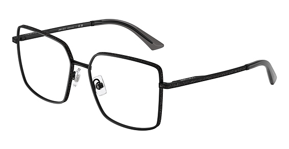Jimmy Choo JC2017J - Matte Black, Metal, Rectangle frame