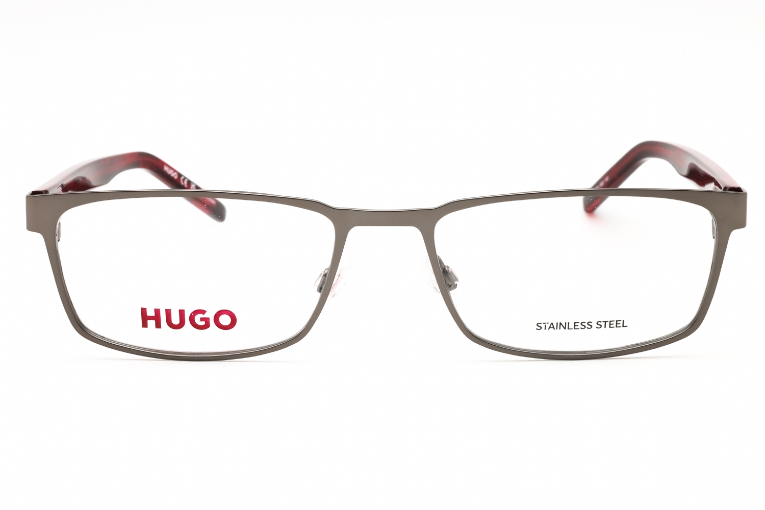 HUGO HG 1075 - Semi Matte Dark Ruthenium, Metal, Rectangle frame