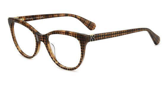Kate Spade KS Mandee - Pttrn Brw, Acetate, Round frame