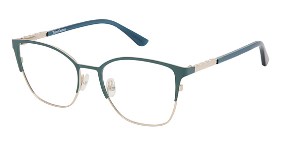 Juicy Couture JU 283/G - Gold Teal, Stainless Steel, Rectangle frame