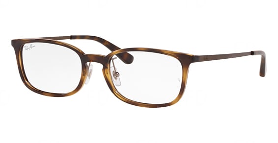 Ray-Ban RX7182D - Dark Havana, Acetate, Oval frame