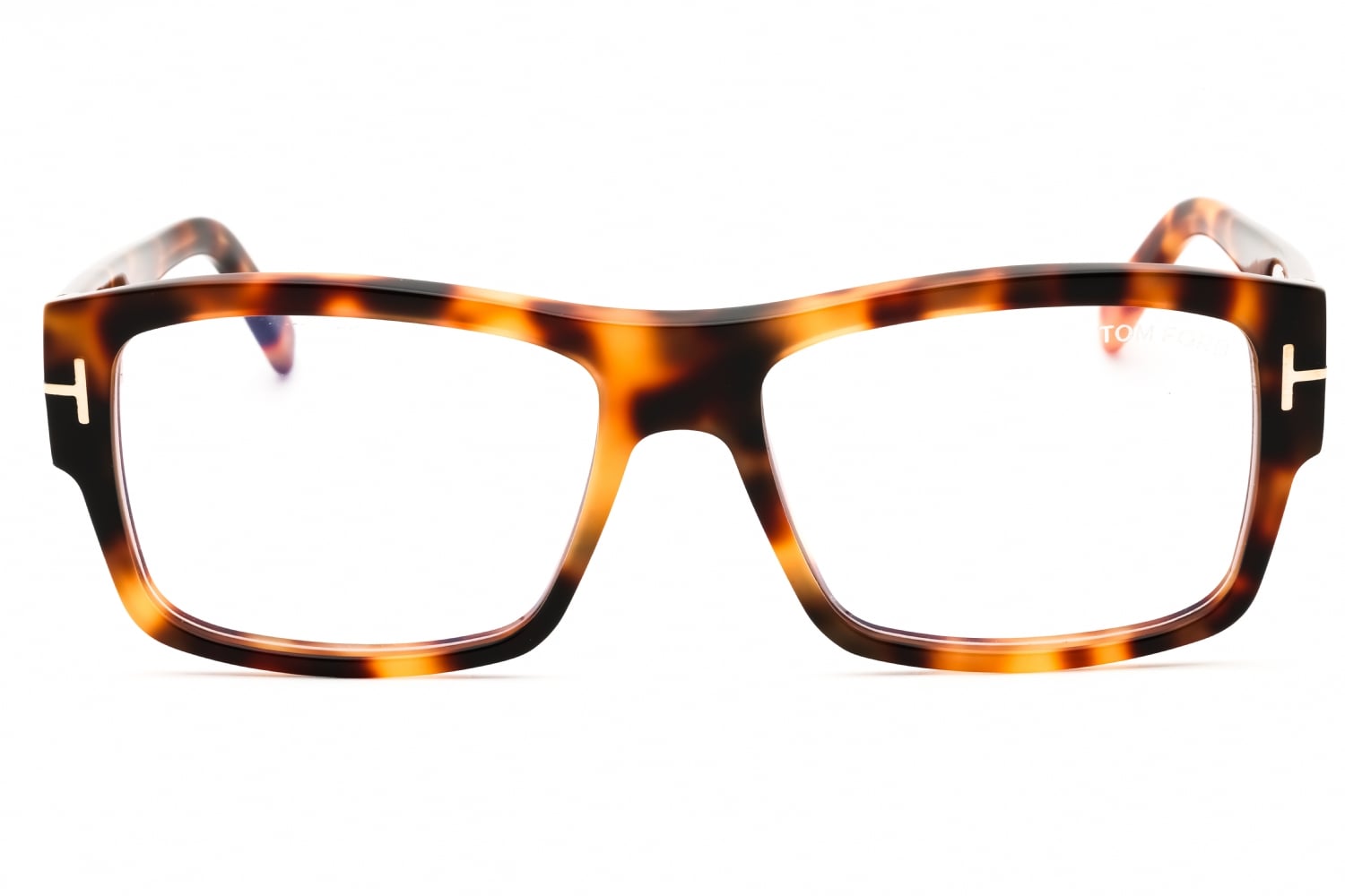 Tom Ford FT5941-B - Blonde Havana/clear, Acetate, Rectangle frame